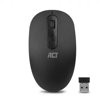 Belaidė pelė ACT Wireless Mouse 1200 DPI, ambidekstrinė, RF, juoda