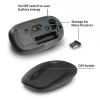 Belaidė pelė ACT Wireless Mouse 1200 DPI, ambidekstrinė, RF, juoda
