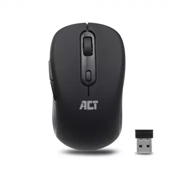 Belaidė pelė ACT Wireless Mouse 1600 DPI optinė dešinei rankai 4 mygtukai