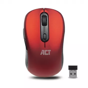 ACT belaidė pelė 1600 DPI optinė RF raudona