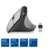 ACT AC5155 belaidė ergonominė pelė su Bluetooth ir USB-C/USB-A imtuvu