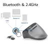 ACT AC5155 belaidė ergonominė pelė su Bluetooth ir USB-C/USB-A imtuvu