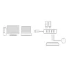 ACT AC6300 USB 3.2 Gen 1 4 prievadų USB Type-A šakotuvas, 5000 Mbit/s, juodas