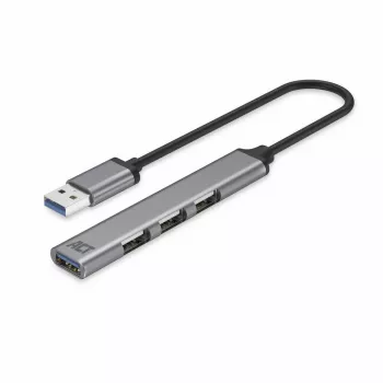 ACT AC6325 USB 3.2 Gen 1 Type-A USB šakotuvas 4 prievadai pilka spalva