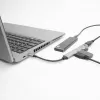USB šakotuvas ACT AC6425 Type-C 5000 Mbit/s aliuminis pilkas