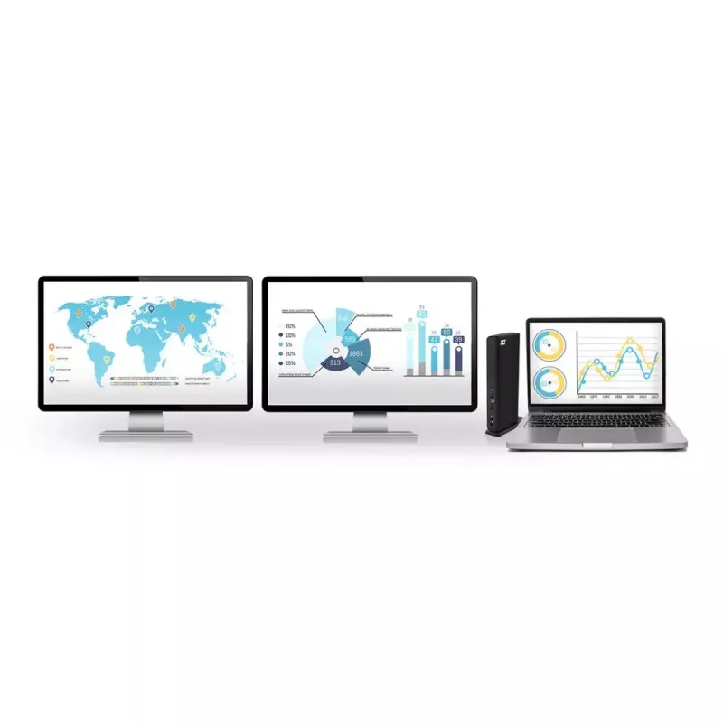 ACT universali USB-C arba USB-A dokų stotelė, skirta 2 HDMI monitoriams, DisplayLink