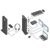 ACT universali USB-C arba USB-A dokų stotelė, skirta 2 HDMI monitoriams, DisplayLink