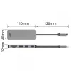ACT USB-C 3.0 stotelė, 3x USB-A, kortelių skaitytuvas, PD perdavimas