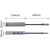 USB-C Hub ACT AC7055 3x USB-A Gigabit Ethernet