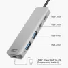 ACT AC7072 USB 3.2 Gen 1 Type-C centrinis įrenginys 5000 Mbit/s juoda pilka