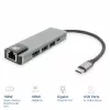 ACT USB-C 4K dokavimo stotelė 1 HDMI monitoriui, Ethernet, USB-A, PD praėjimas