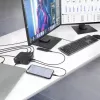 ACT Universal USB-C dokų stotelė 4K, 2 HDMI/DisplayPort monitoriams, DisplayLink, kompaktiškas dizainas