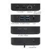 ACT Universal USB-C dokų stotelė 4K, 2 HDMI/DisplayPort monitoriams, DisplayLink, kompaktiškas dizainas