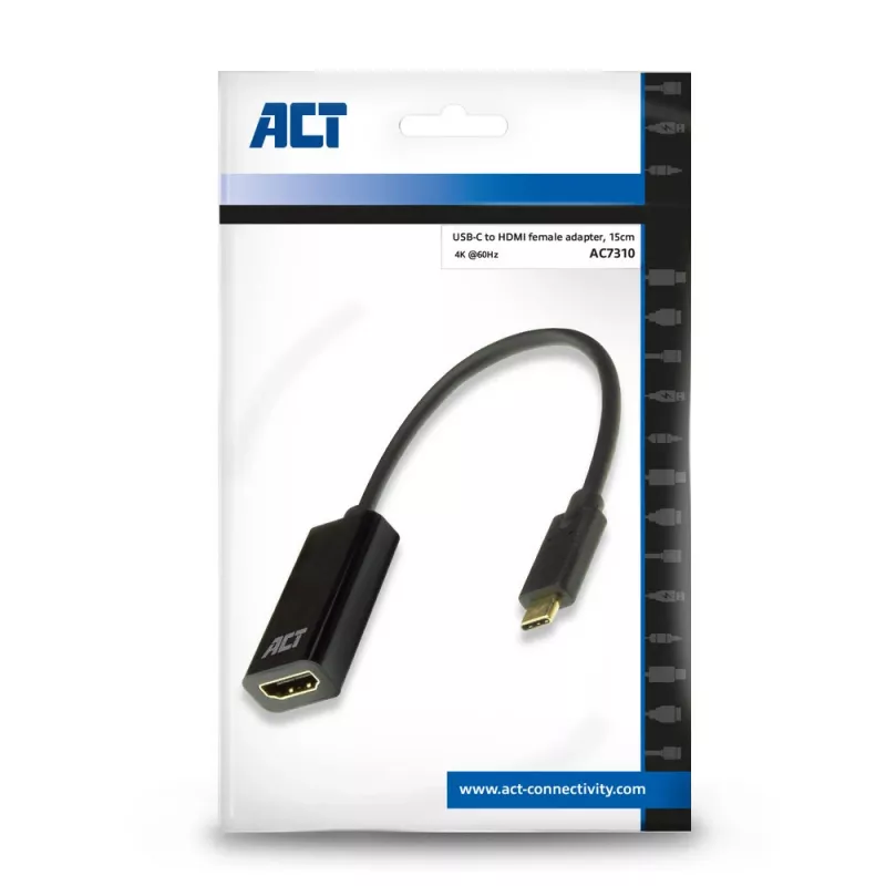 ACT USB-C į HDMI adapteris AC7310 0,15 m USB Type-C HDMI Type A