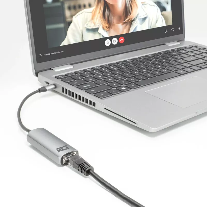 Tinklo adapteris ACT AC7335 Ethernet 1000 Mbit/s USB Type-C