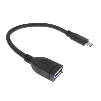 ACT USB 3.0 laidas OTG USB-C (vyriškas) į USB-A (moterišką) 0,2 m, 5 Gbit/s