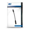 Garso adapteris ACT AC7380 USB-C (vyriškas) į 3,5 mm (moteriška) 0,11 m juodas