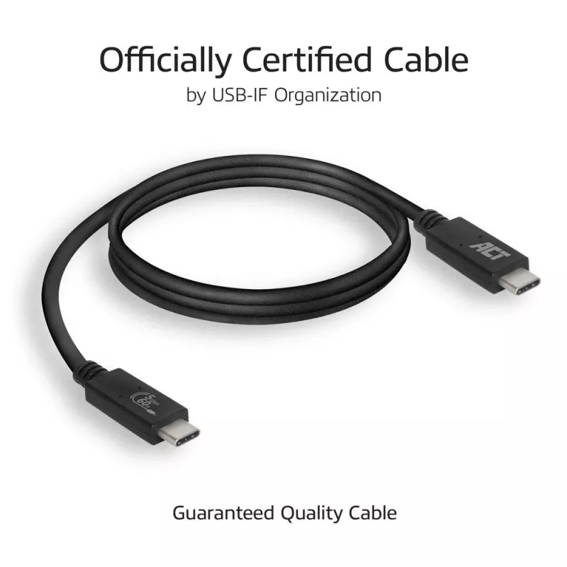 ACT USB 3.0 laidas USB-C USB-IF sertifikuotas 2 metrai 5 Gbit/s