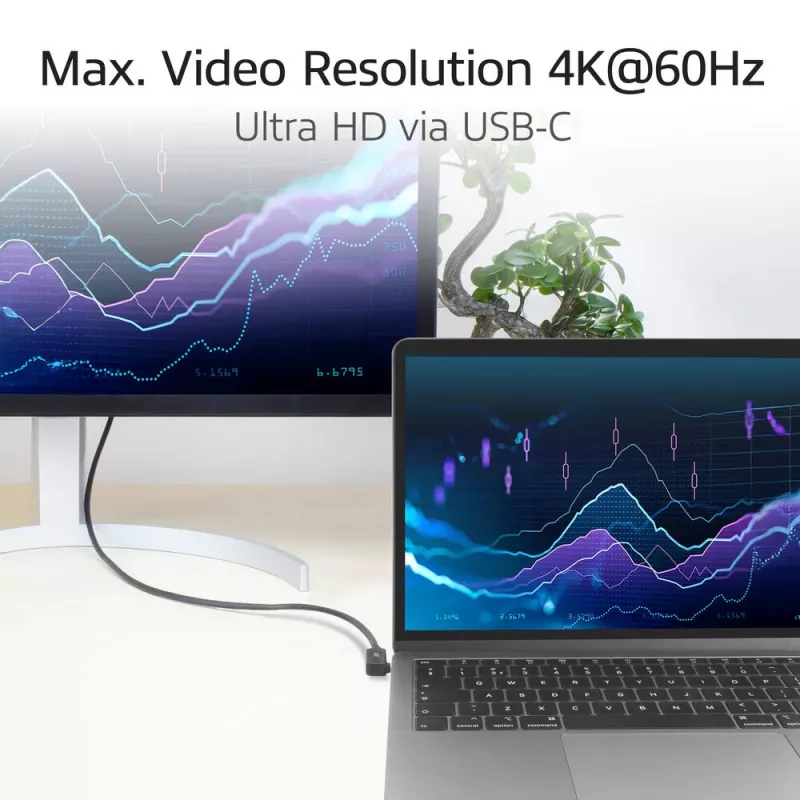 ACT USB 3.0 kampinis kabelis USB-C 1 m 5 Gbit/s juodas