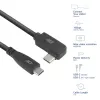 ACT USB 3.0 kampinis kabelis USB-C 1 m 5 Gbit/s juodas
