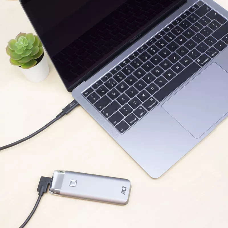 ACT USB 3.0 kampuotas USB-C laidas 2 m 5 Gbit/s Juoda