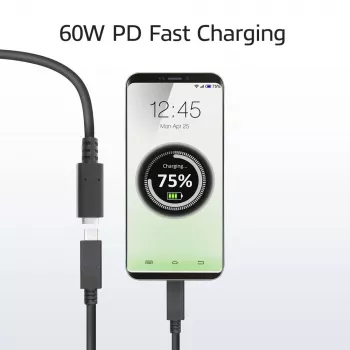 ACT USB 3.0 ilginimo laidas USB-C 2 m 5 Gbit/s juodas
