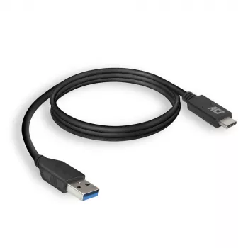 ACT USB 3.0 laidas USB-A į USB-C 1 m 5 Gbit/s juodas