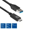 ACT USB 3.0 kabelis USB-A į USB-C 2 m 5 Gbit/s juodas