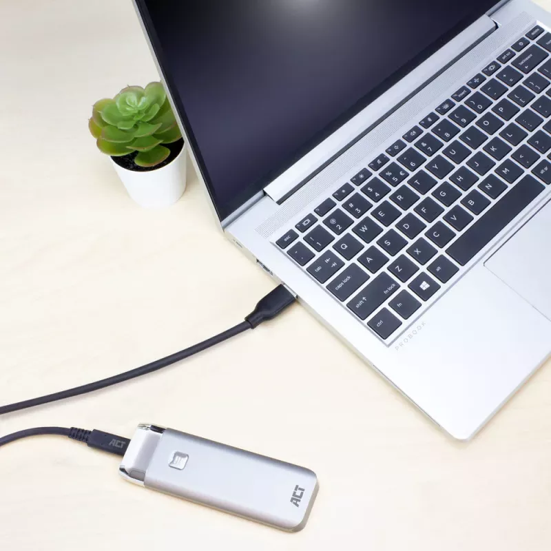 ACT USB 3.0 kabelis USB-A į USB-C 2 m 5 Gbit/s juodas