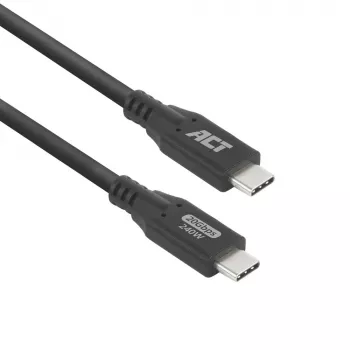 ACT USB4 20Gbps 240W USB Type-C laidas 0,5 m juodas
