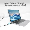 ACT USB4 20Gbps 240W USB Type-C laidas 0,5 m juodas