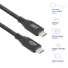 ACT USB4 20Gbps 240W USB Type-C laidas 1 m juodas