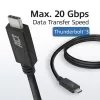ACT USB4® 20Gbps laidas, USB-C, USB-IF sertifikuotas, 1 metras