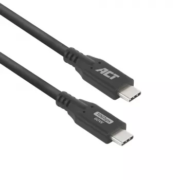 USB-C laidas ACT AC7442 2m 10Gbps 60W juodas