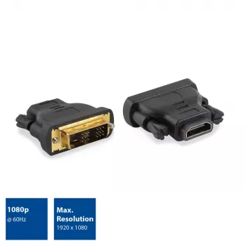 Adapteris DVI-D (vyriškas) į HDMI A (moteriškas) ACT AC7565