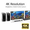 ACT 2-Port Dual HDMI 4K@60Hz KVM jungiklis, USB 3.2 Gen1 (USB 3.0)