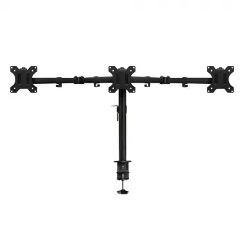 ACT Trijų monitorių laikiklis AC8303 – spaustuvinis / per angą, 30 kg, 13–27 col.