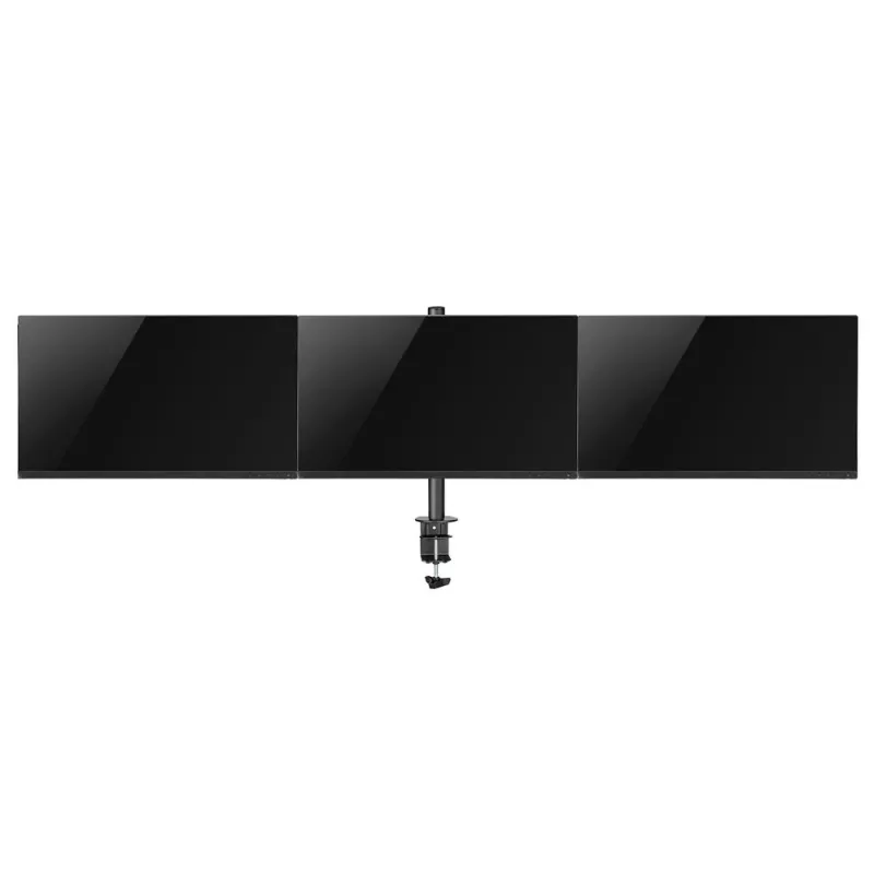 ACT Trijų monitorių laikiklis AC8303 – spaustuvinis / per angą, 30 kg, 13–27 col.