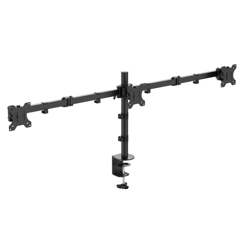 ACT Trijų monitorių laikiklis AC8303 – spaustuvinis / per angą, 30 kg, 13–27 col.