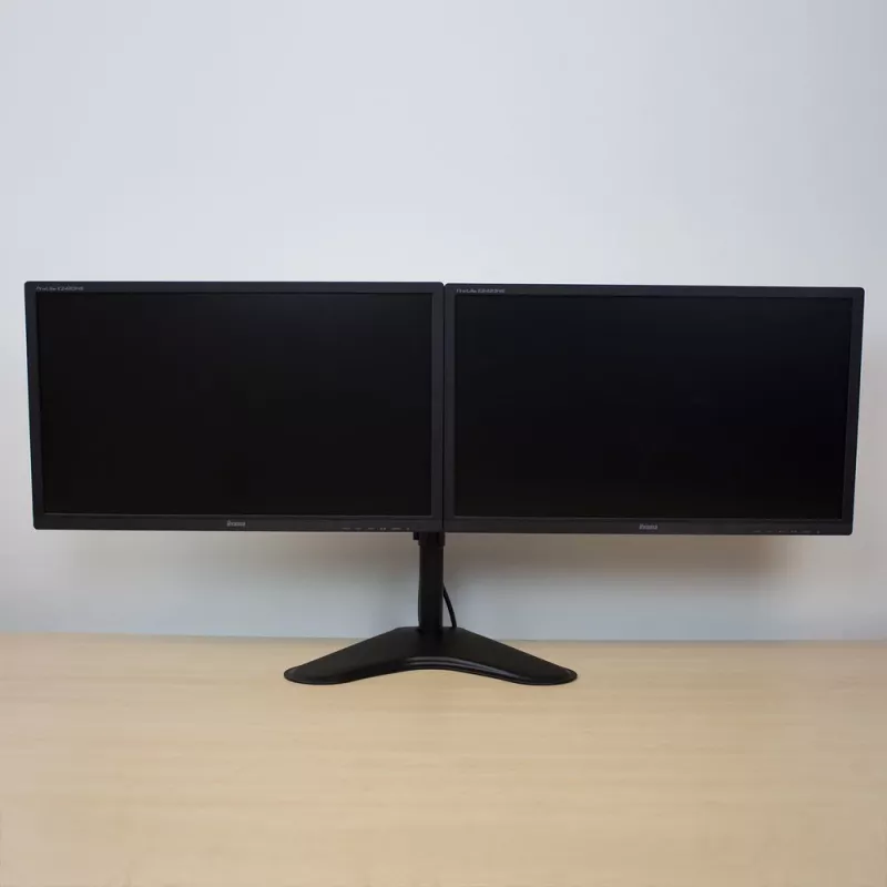 ACT laisvai pastatomas dviejų monitorių laikiklis AC8320, maks. svoris 16 kg, min. ekranas 33 cm, maks. ekranas 81,3 cm