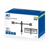 ACT dviejų monitorių laikiklis Office Solid Pro spaustuvu/per angą 12 kg 10-32 col.