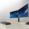 ACT dviejų monitorių laikiklis Office Solid Pro spaustuvu/per angą 12 kg 10-32 col.