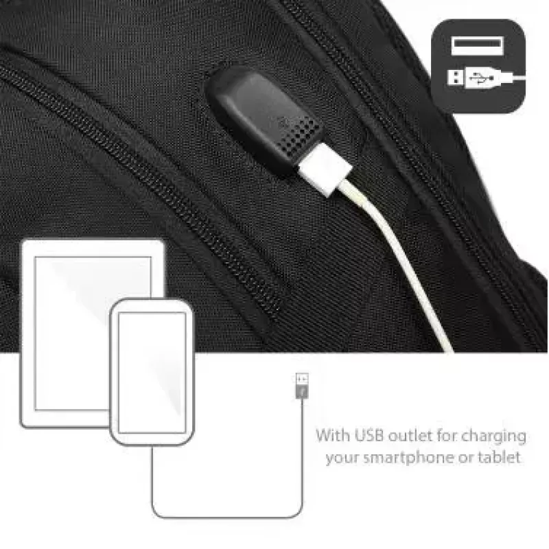 Kuprinė ACT Global AC8530 15,6 colio vienspalvė su USB išėjimu