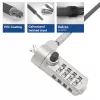 ACT Wedge Laptop Lock AC9035 spyna su kombinaciniu kodu, metalinis, 2 m kabelis