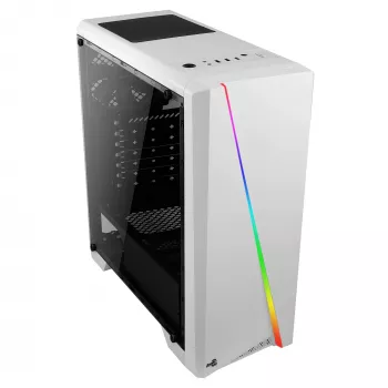 Aerocool Cyclon Midi Tower baltas kompiuterio korpusas