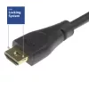 ACT 0,90 m HDMI 4K Premium Certified Locking laidas v2.0 HDMI-A kištukas - HDMI-A kištukas