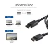 DisplayPort kabelis vyras-vyras ACT AK3980 2 m su 20 kaiščio maitinimo jungtimi