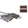 ACT adapterinis kabelis DisplayPort (vyriškas) į DVI-D (vyriškas) 1,8 m