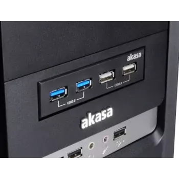 Akasa InterConnect S AK-ICR-12V3 priekinio skydelio USB jungtis (3,5 inch lizdui)