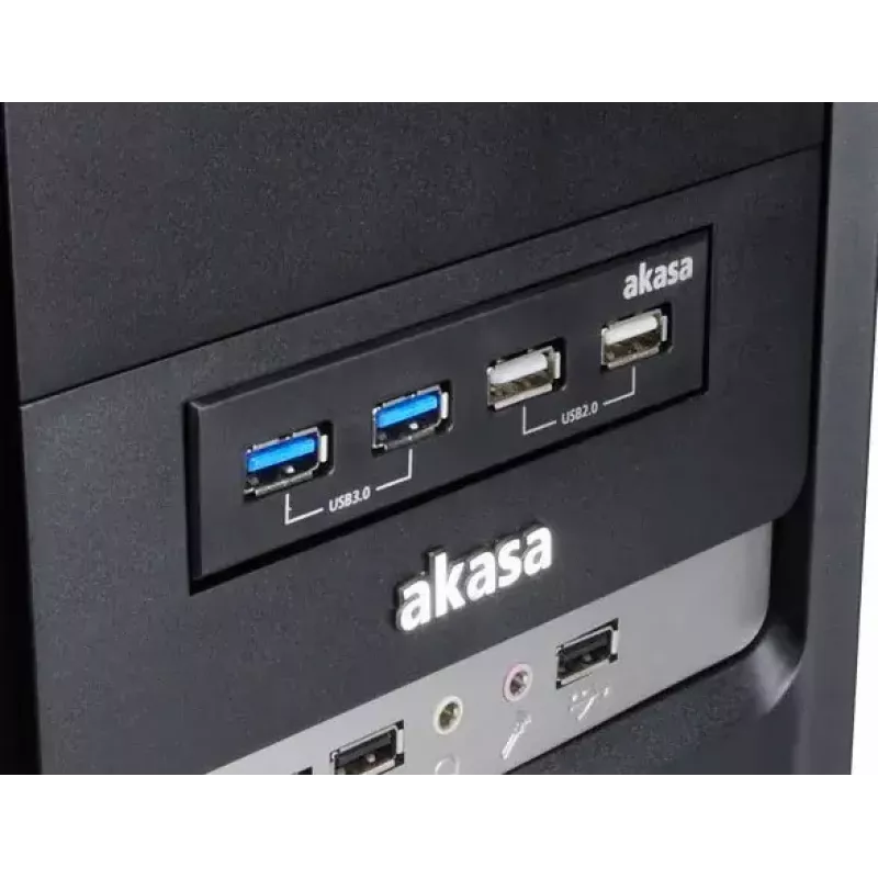Akasa InterConnect S AK-ICR-12V3 priekinio skydelio USB jungtis (3,5 inch lizdui)